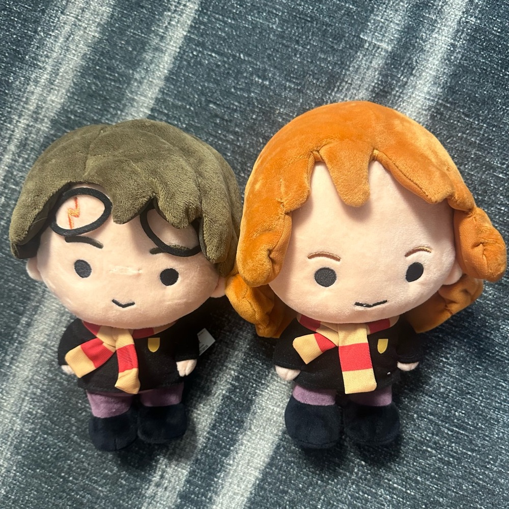 Hermione & Harry Potter standing plush stuffed doll